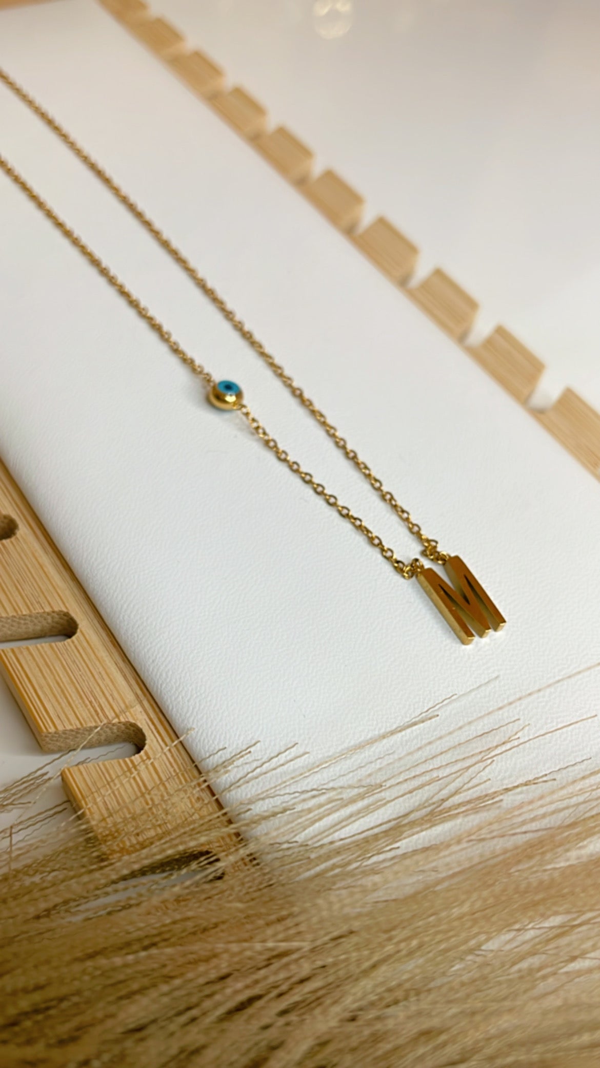 M Letter necklace