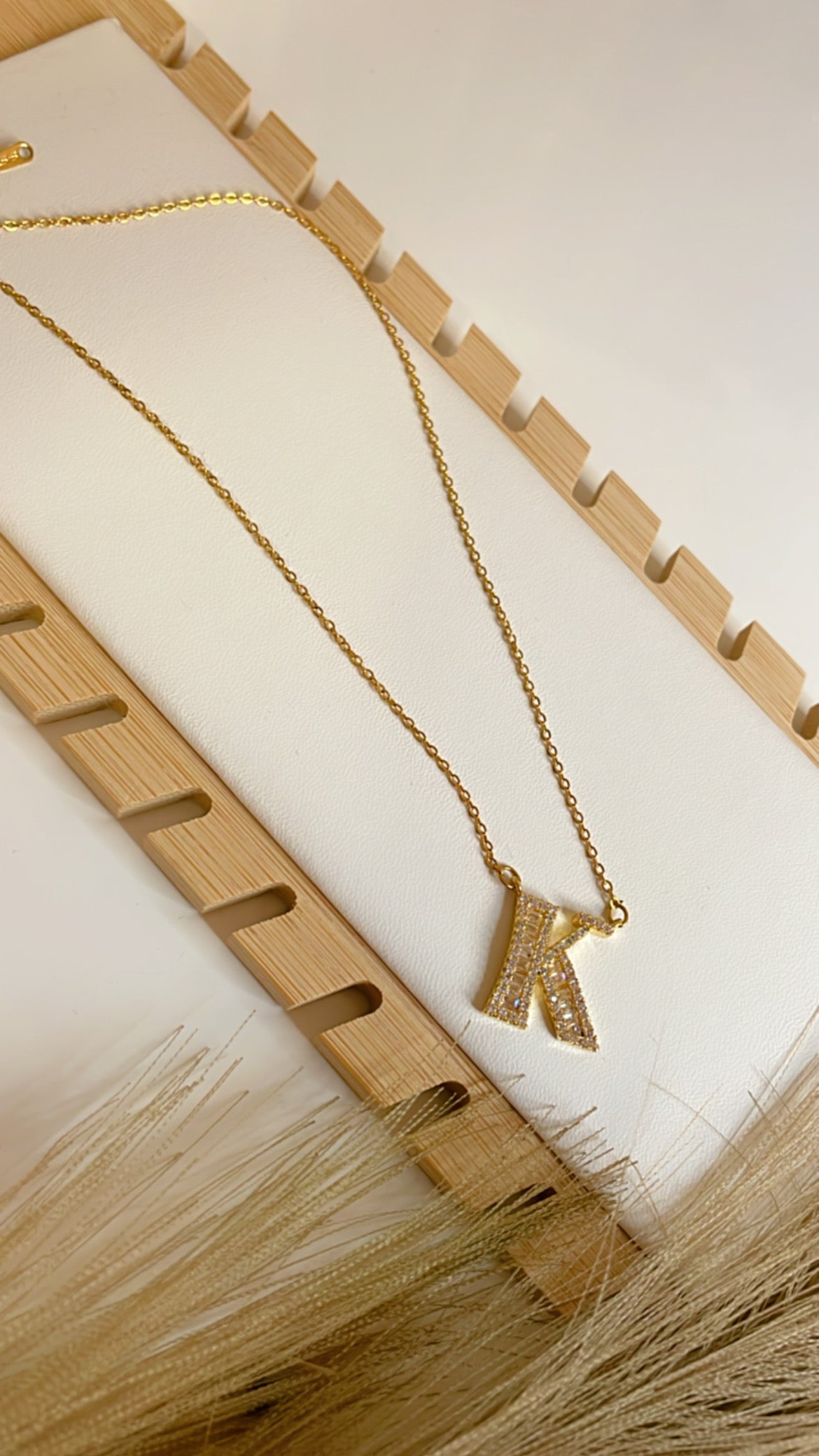 letter K necklace
