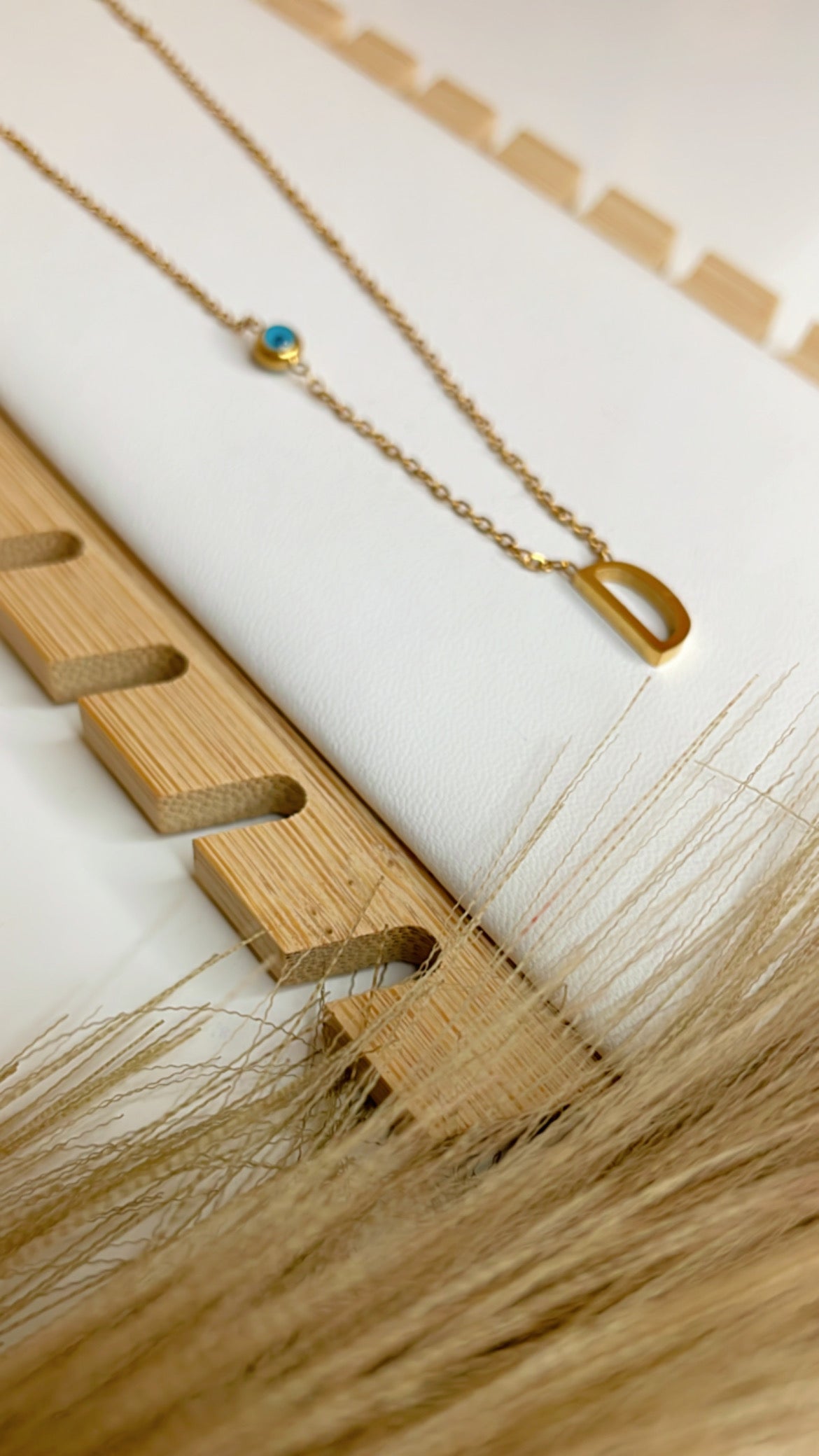 letter D necklace