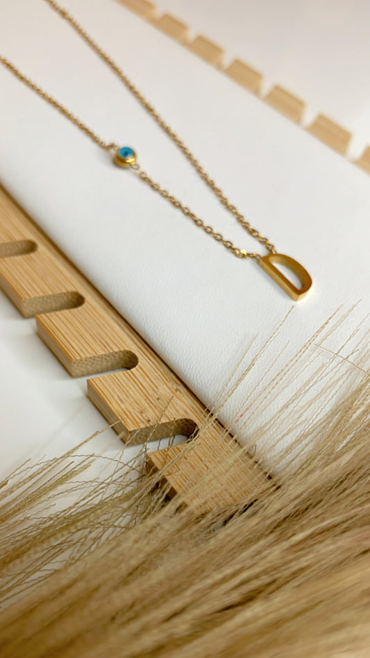 letter D necklace