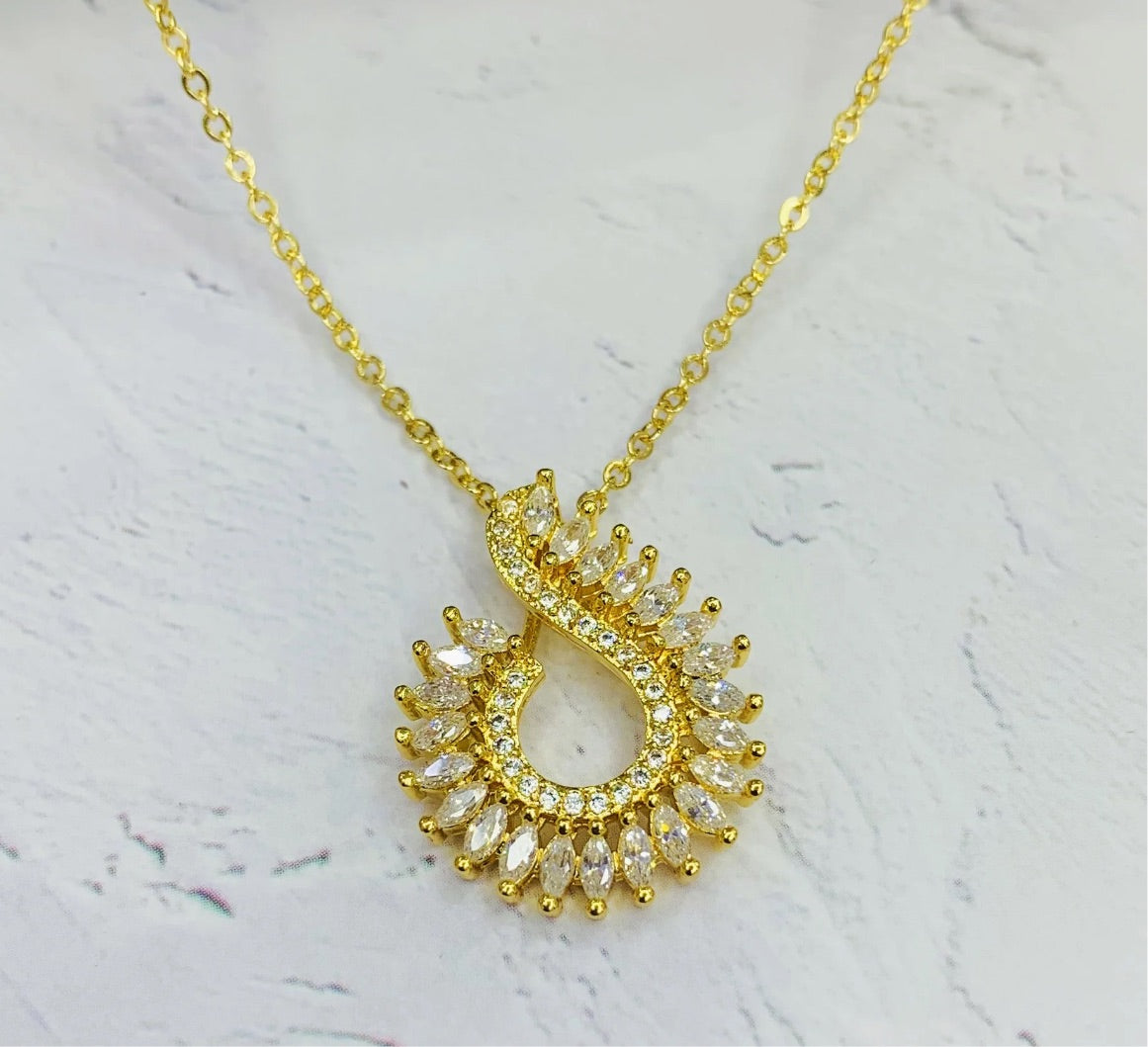 Set halsband med örhänge
