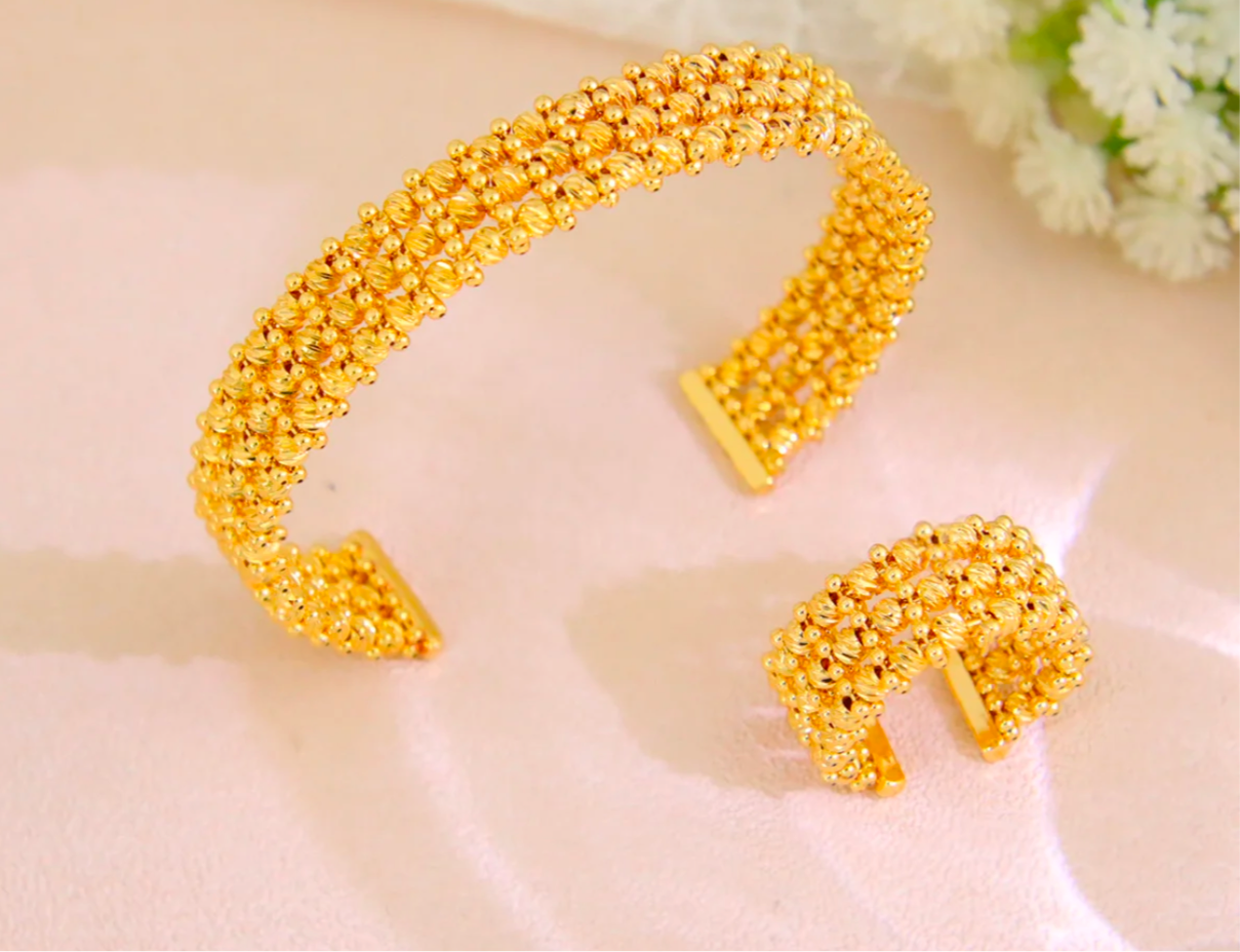 Bracelet set with ring